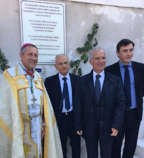 Cérémonie de fin des travaux de la Chapelle Notre Dame de la Rose