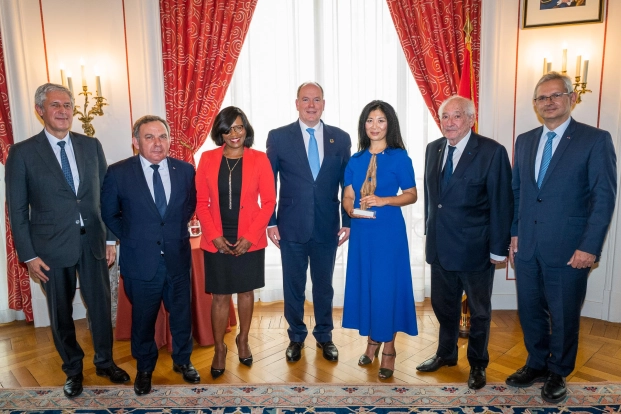 Cérémonie de remise du Prix Jean Pierre-Bloch à Madame Zhang Zhang, en présence de S.A.S. le Prince Albert II de Monaco