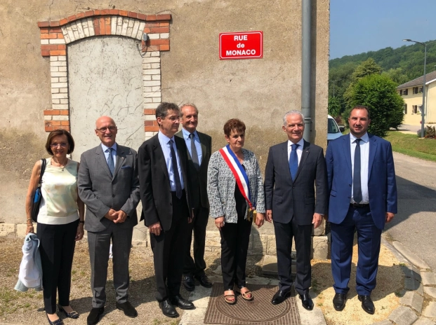 Inauguration de la rue de Monaco à Moulainville